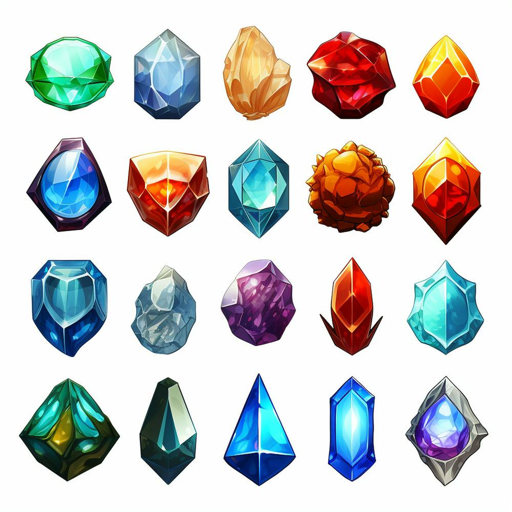 Set Of Gemstones