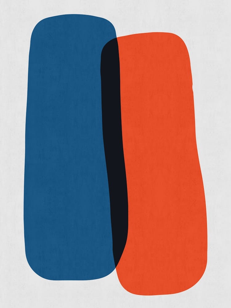 Blue and red geometry 10