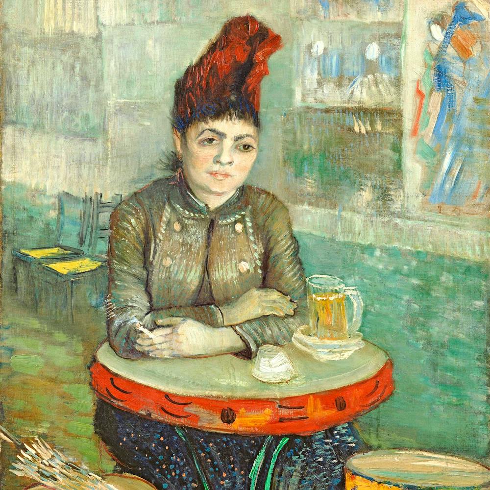 Vincent Van Gogh In The Café Agostina Segatori In Le Tambourin