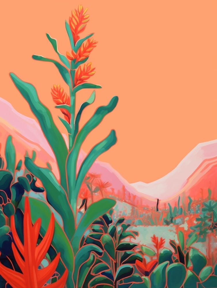 aloe vera painting Boho Plant Painting Aloe Vera 2 Art Print by Botanic Studio – Fy!