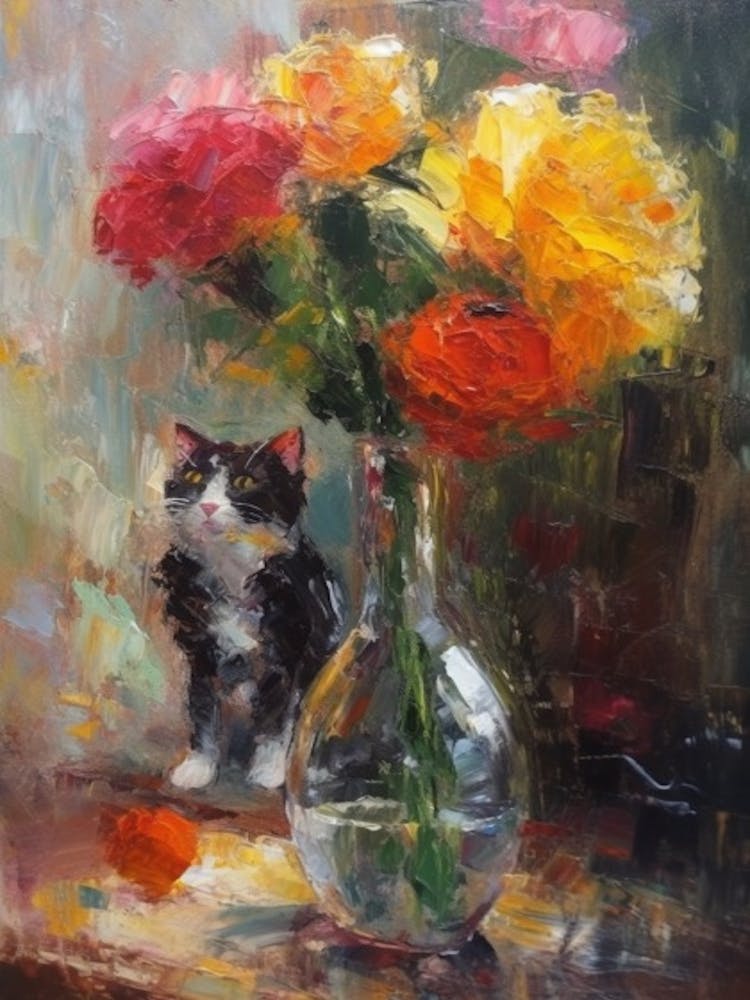 Rose With A Cat 3