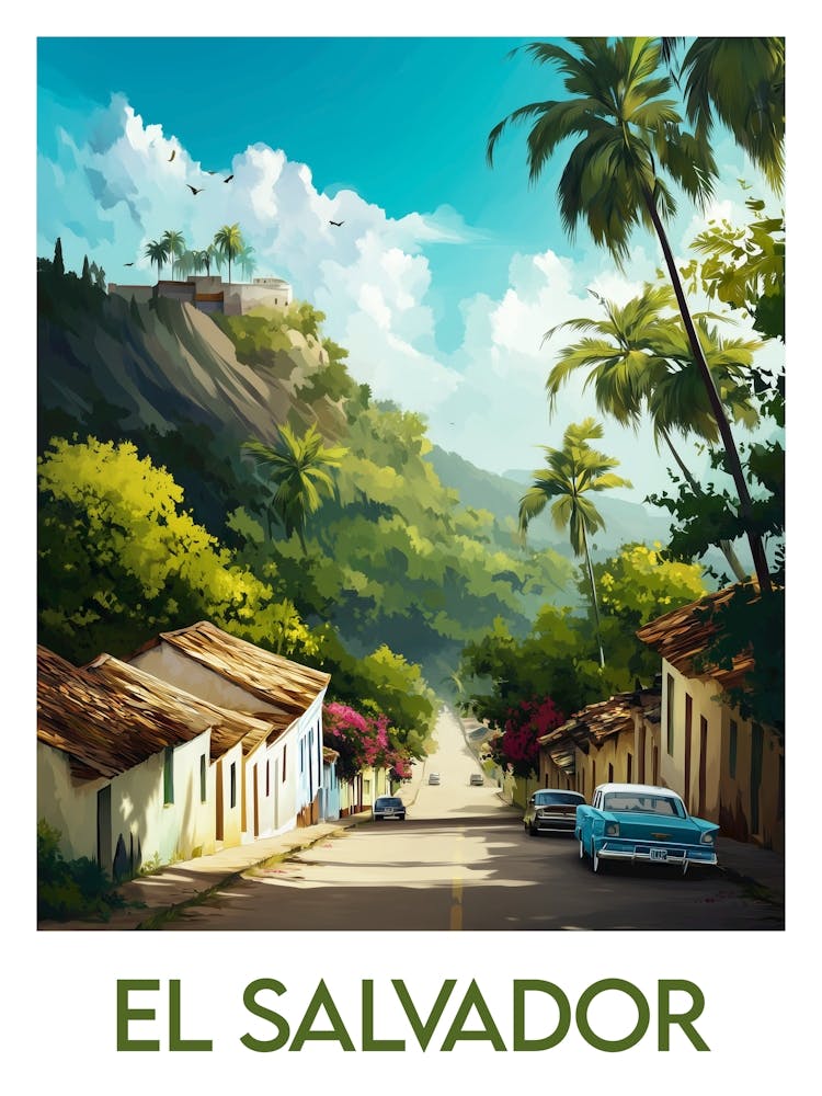 Affiche de voyage El Salvador