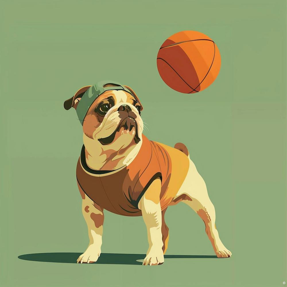 Basketball Bulldog