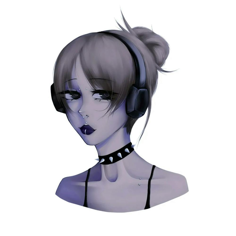 Sexy Girl With Headphones