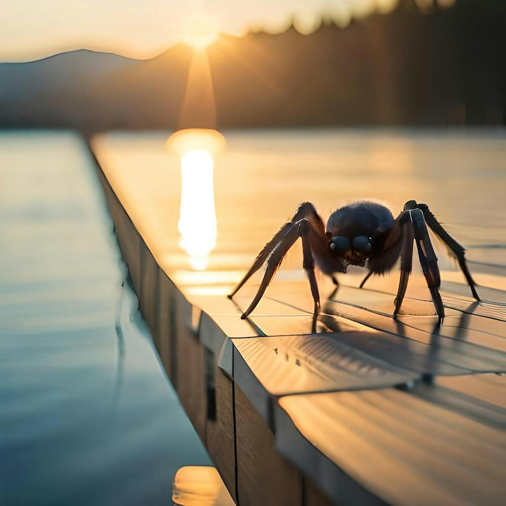 Spider On A Dock