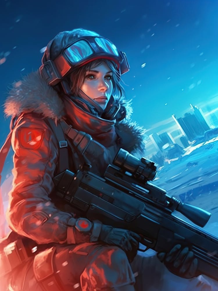 Soldat Dans La Neige 1