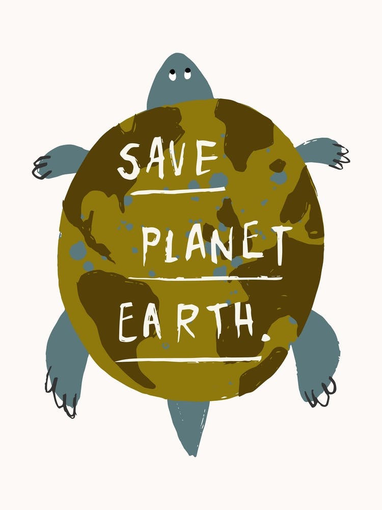 Save Planet Earth Green