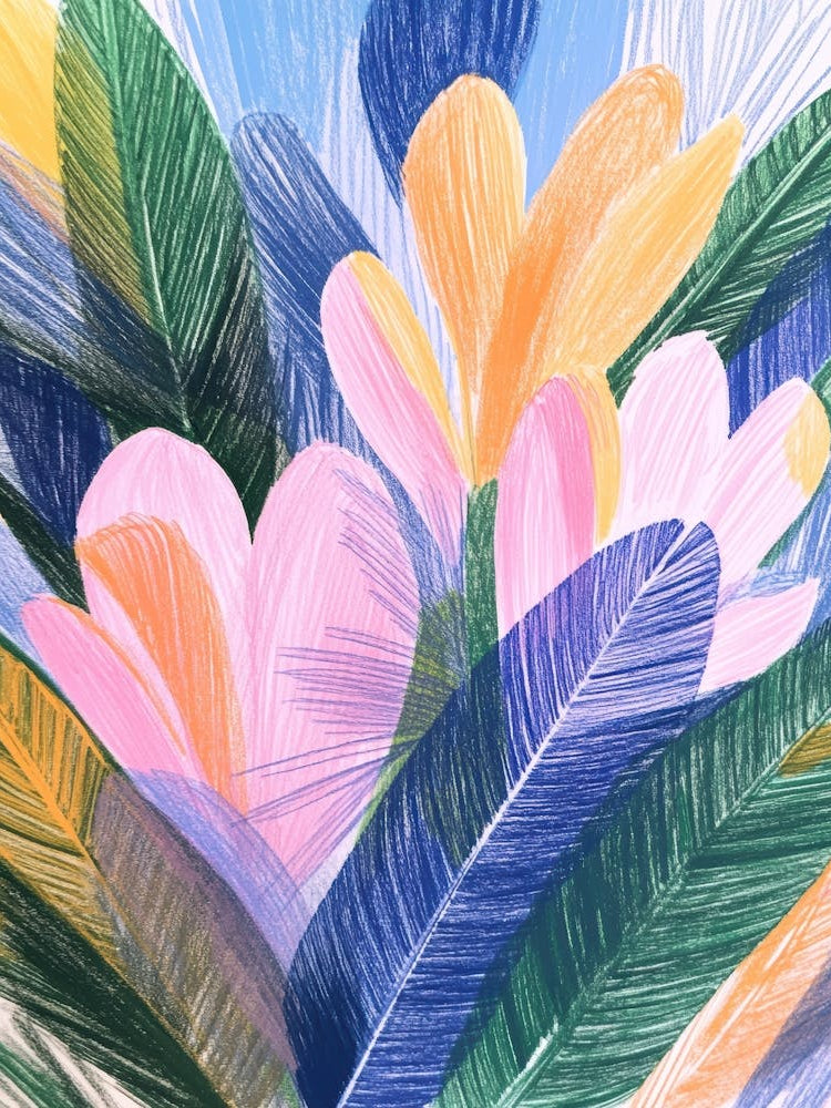 Abstract Flower Painting 22