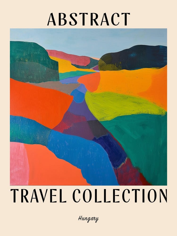 Abstract Travel Collection Poster Hungary 4