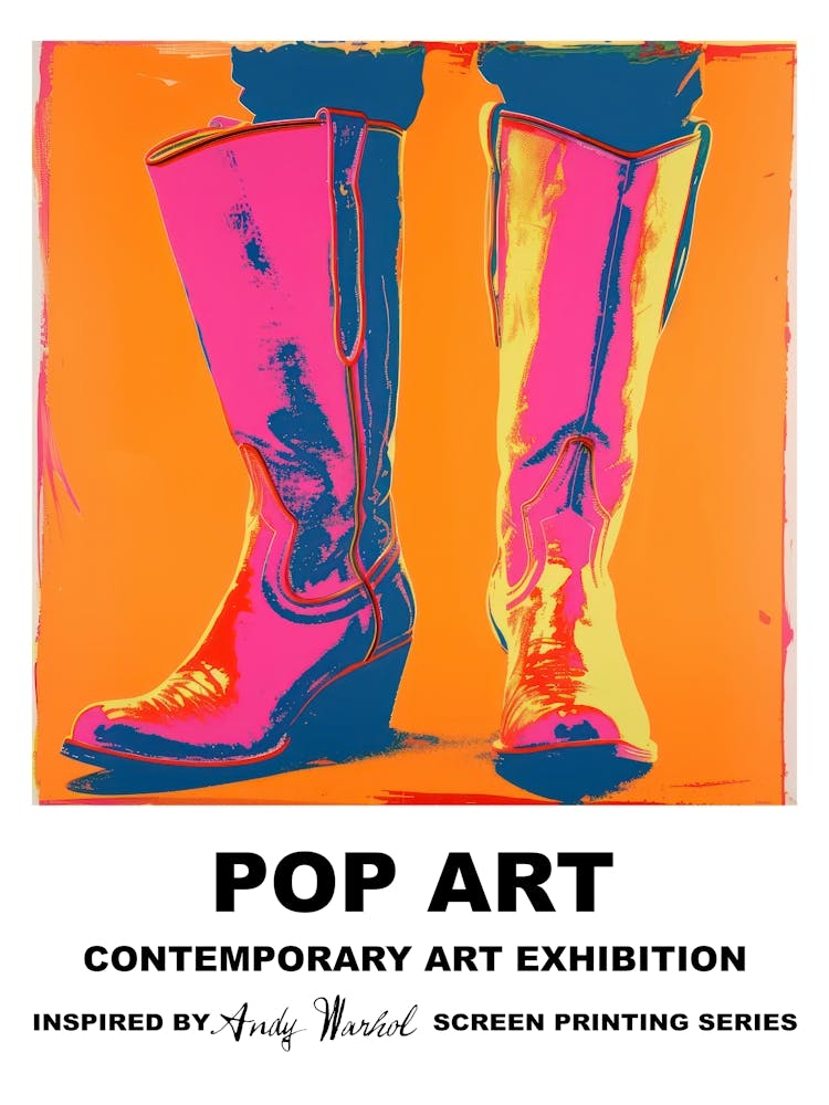 Poster Boots Pop Art 4