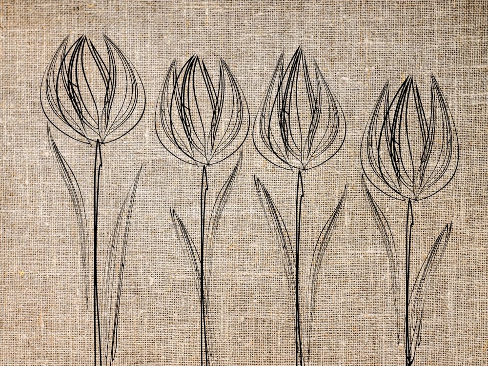 Tulpen auf Leinwand