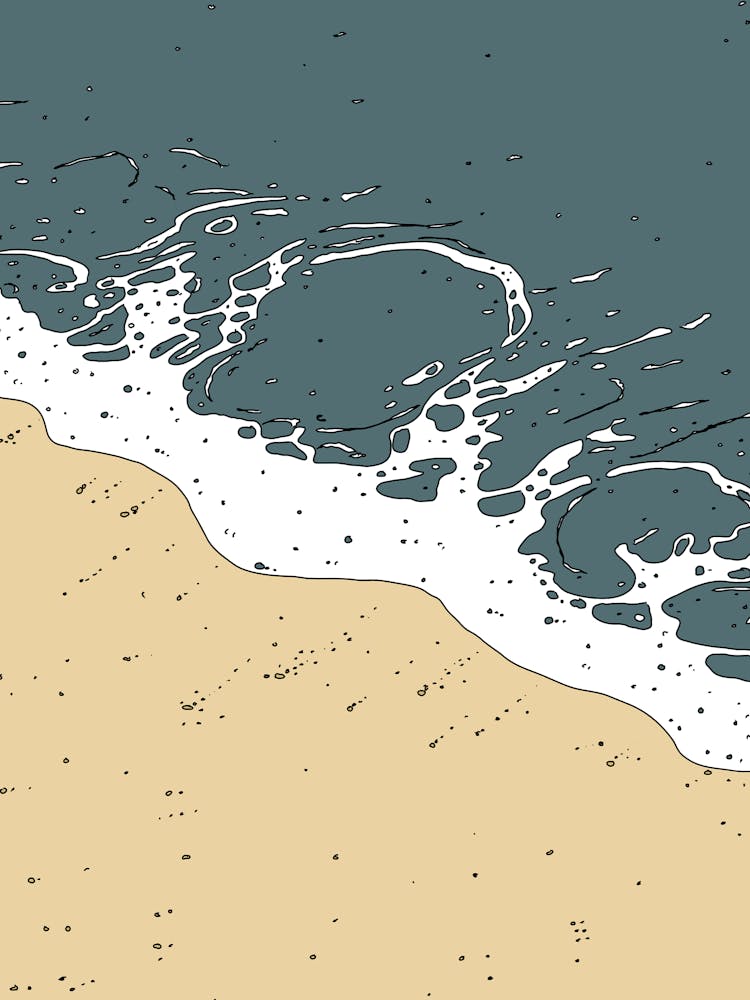 Illustration eines Strandes 1