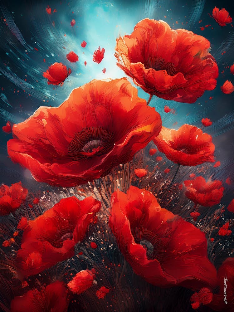 Poppies In The Wind