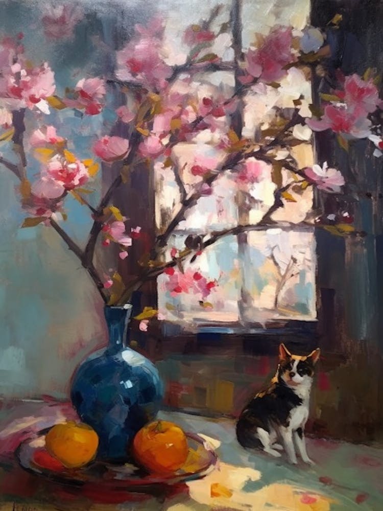 Magnolia With A Cat 3