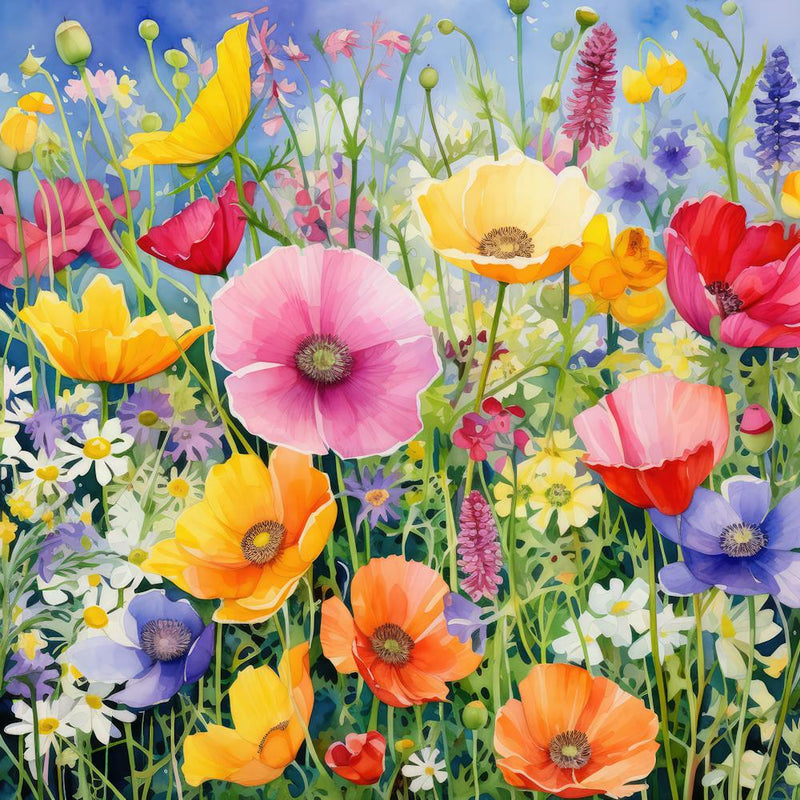 Mohnblumen auf der Wiese