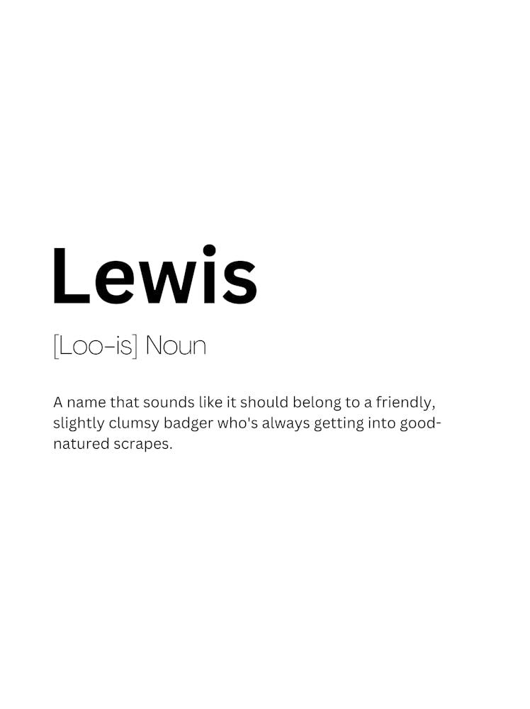 Définition Et Signification De "Lewis"