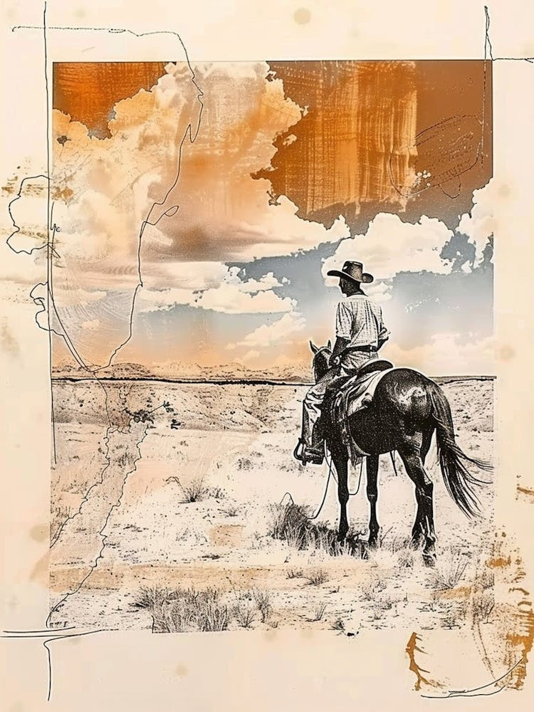Big Sky Country Cowboy Collage 6