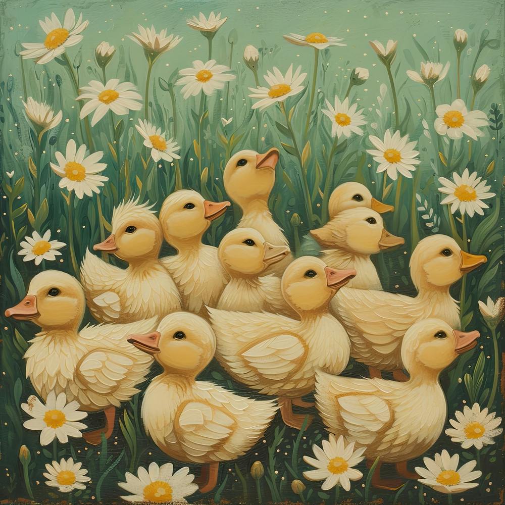 Ducklings Fairycore Painting 3