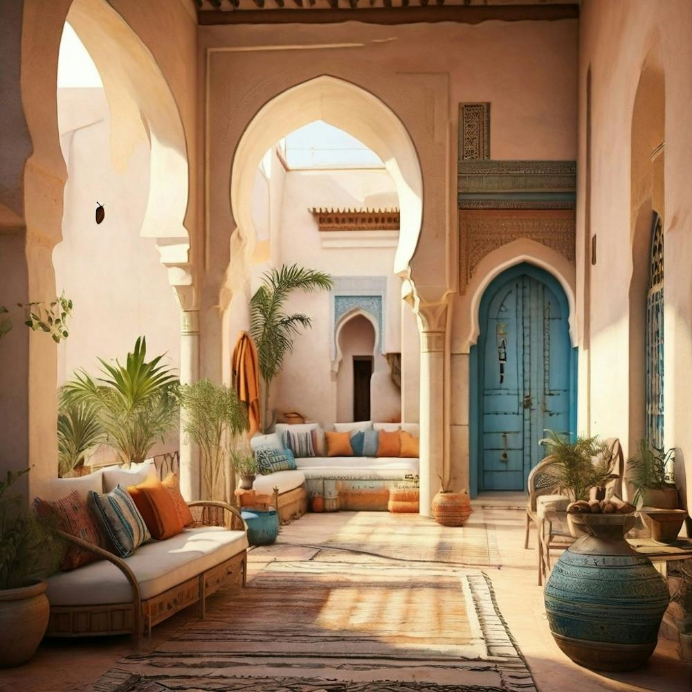 Moroccan Living Room art print