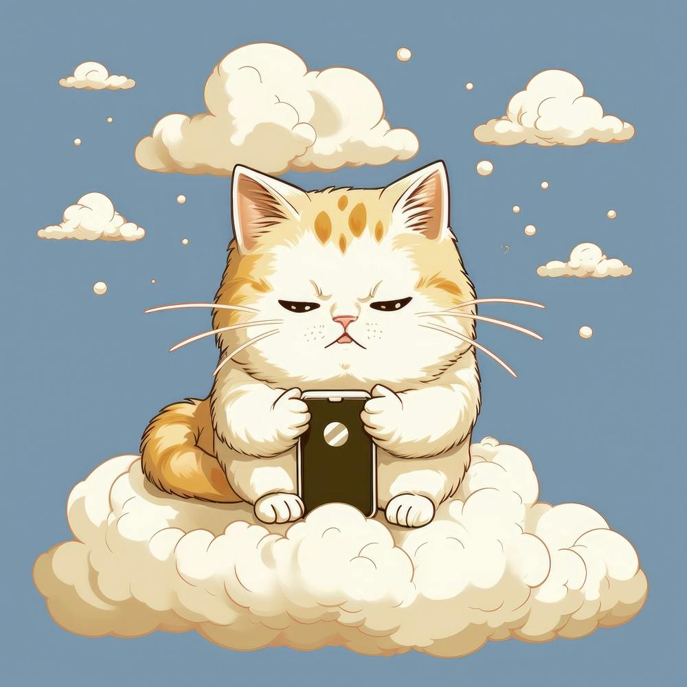Cat On Clouds