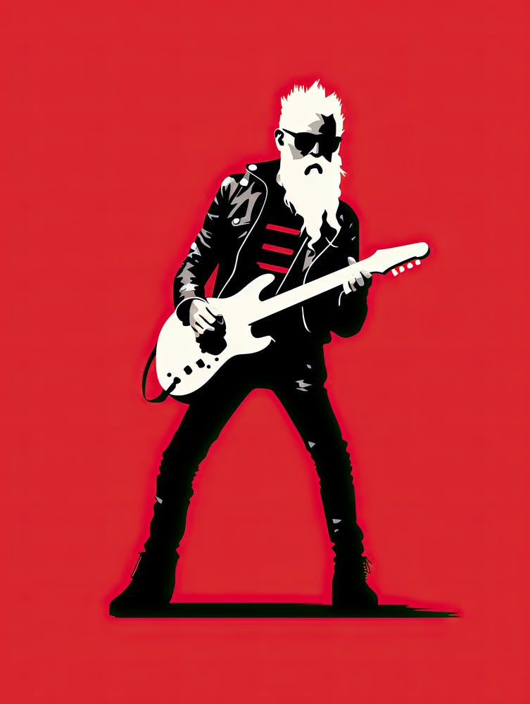 Santa Claus With Guitar