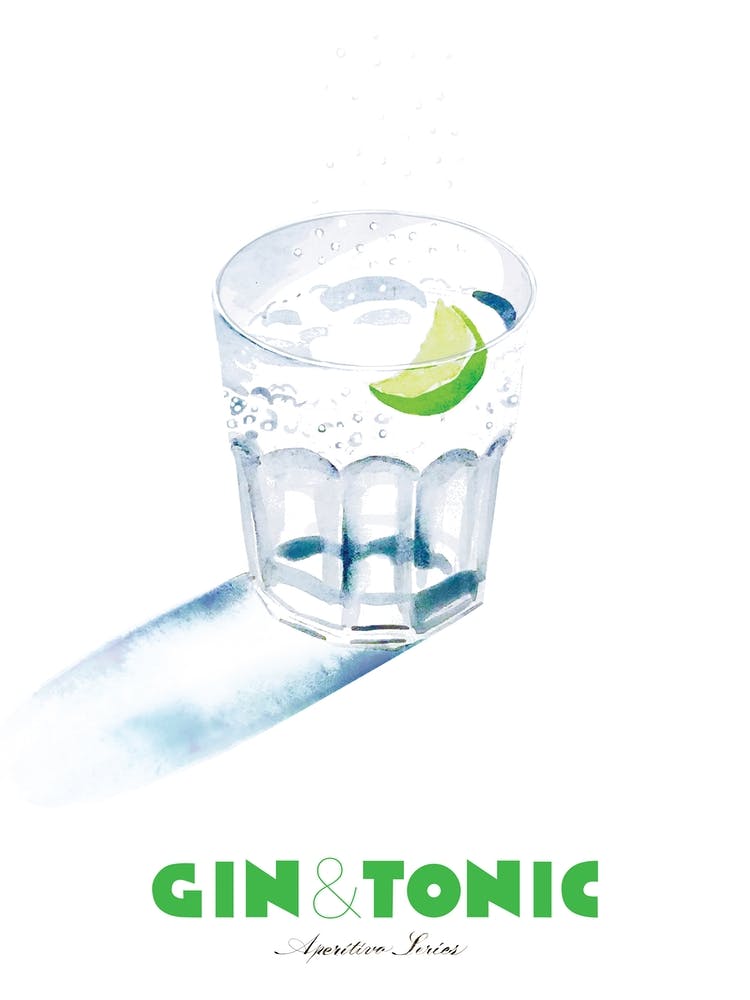 Gin & Tonic Painting