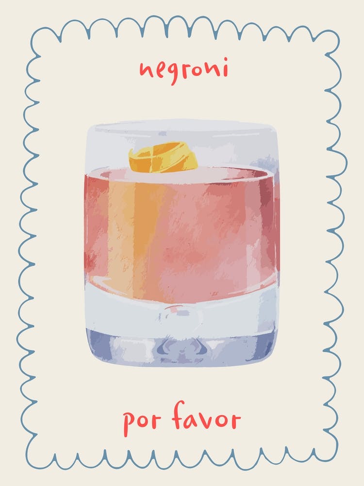 Negroni Por Favor Cocktail Kitchen Drink