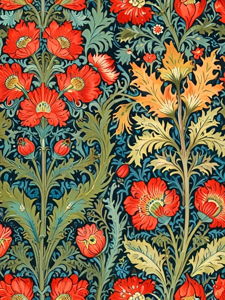 William Morris Poppies 4