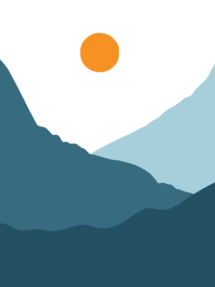 Sunrise And The Mountains