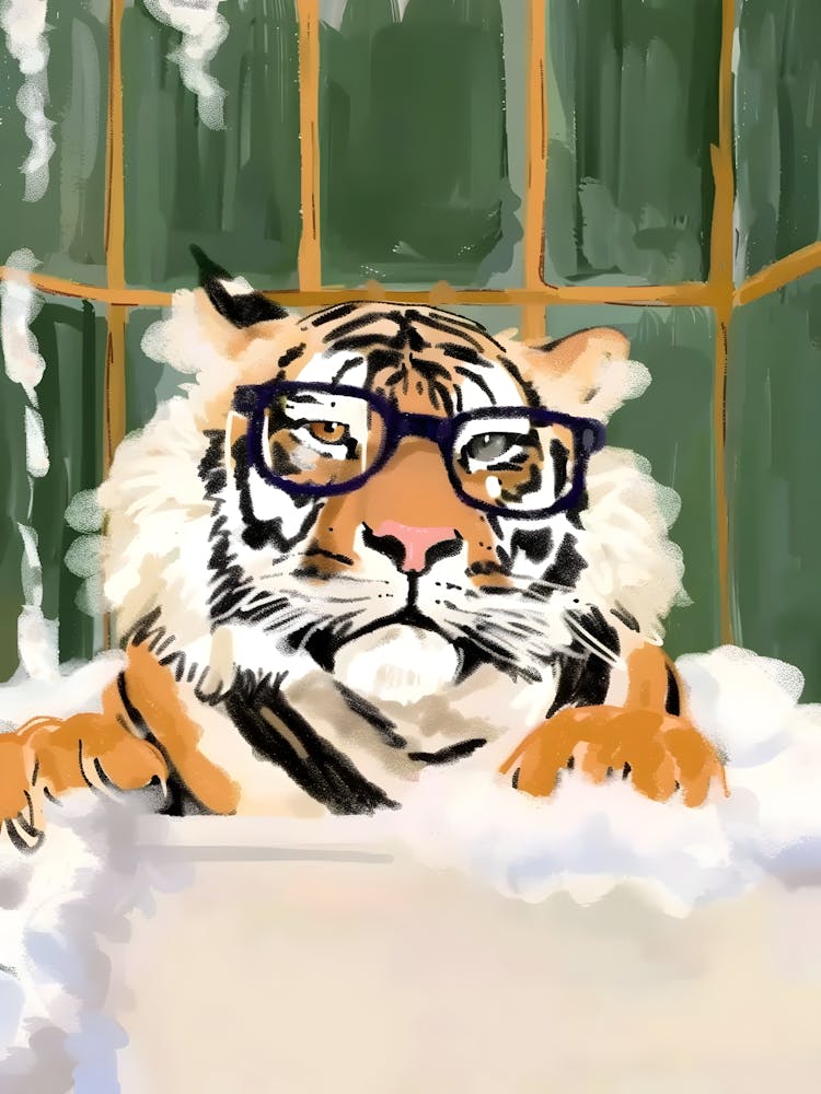 Tiger With Glasses