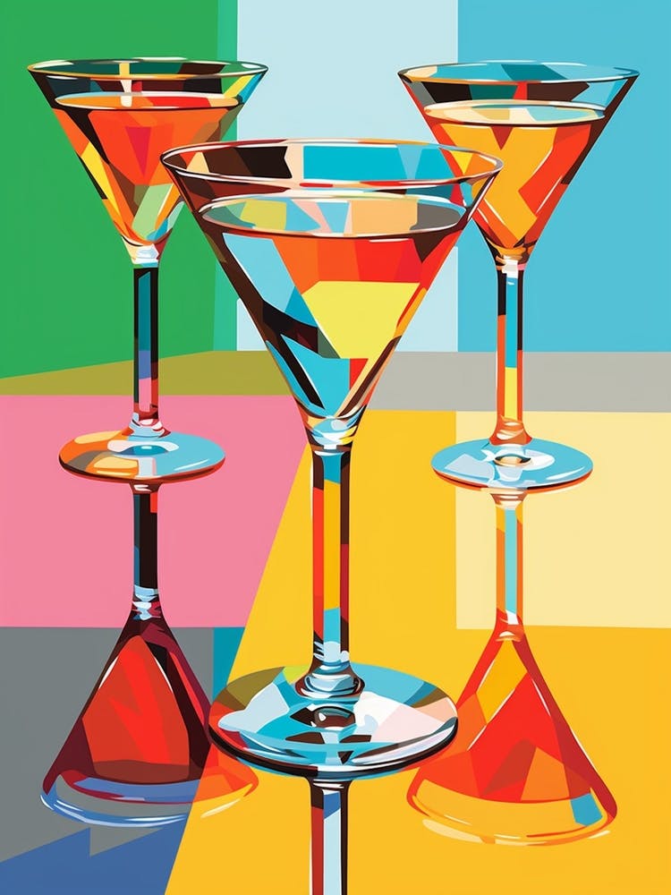 Retro Martini Pop Art Inspired 1