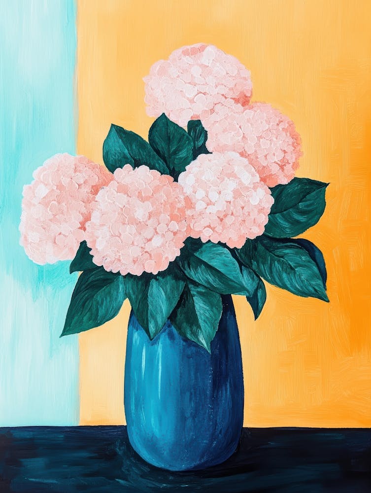 Pink Hydrangeas