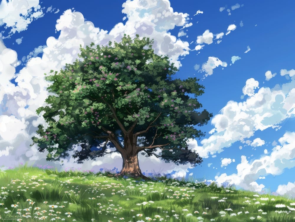 Tree On A Hill 1