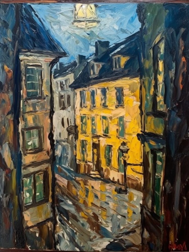 Window View Of Vienna In The Style Of Expressionism 3