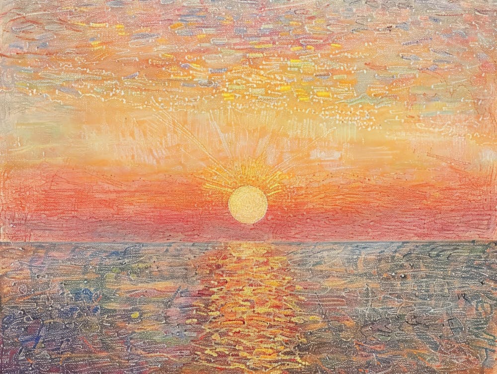 Sunset Over The Ocean 62
