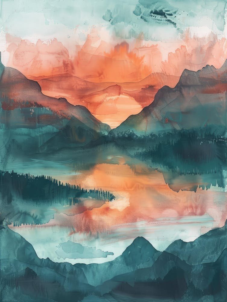 Sunset In The Mountains 53