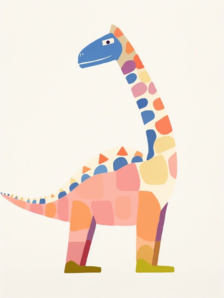 Nursery Dinosaur Art Saltasaurus 1