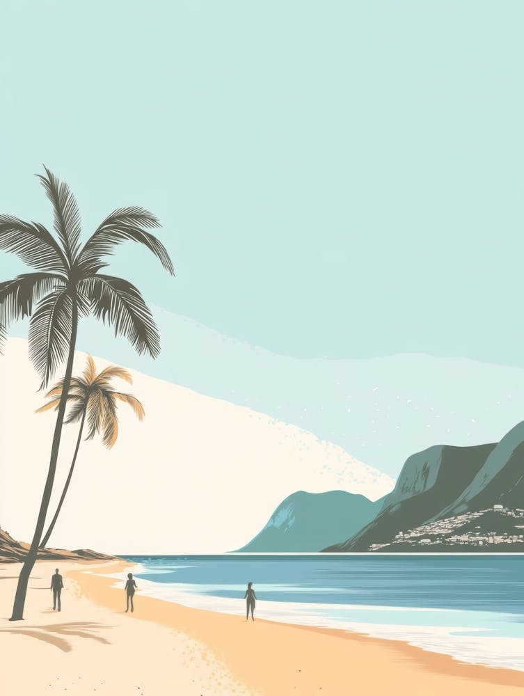 Palm Trees On The Beach