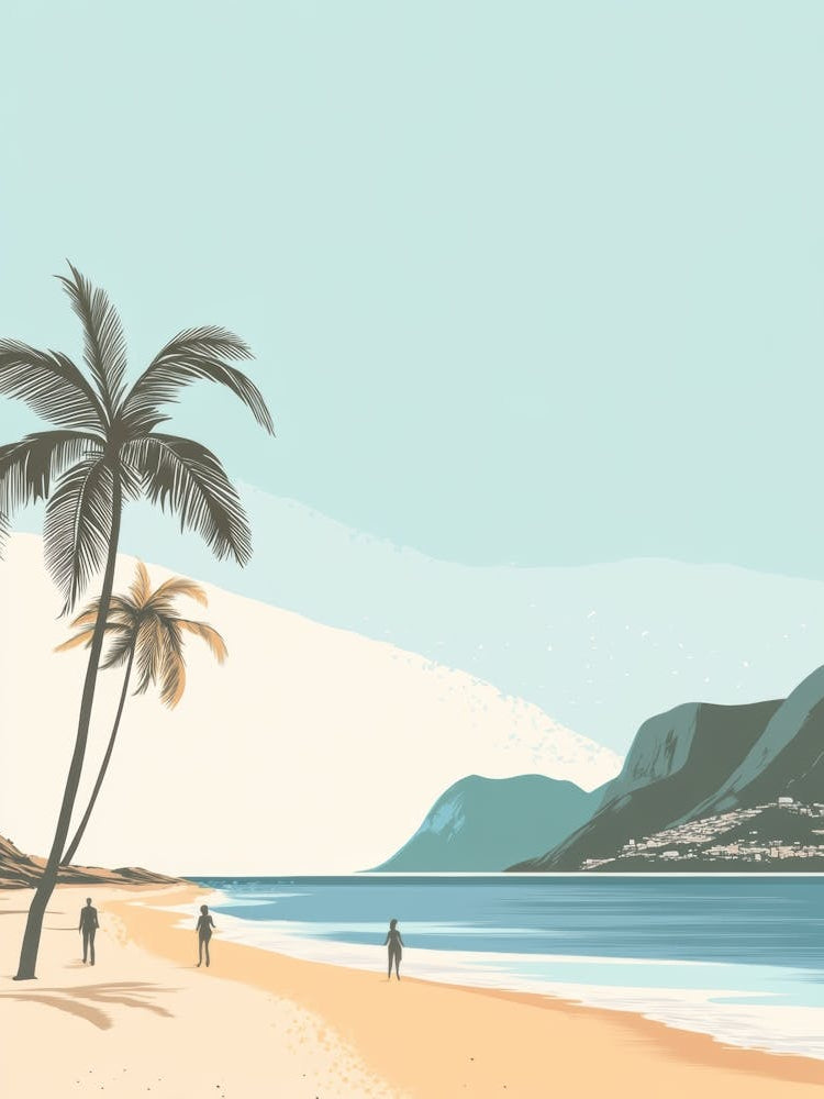 Palm Trees On The Beach