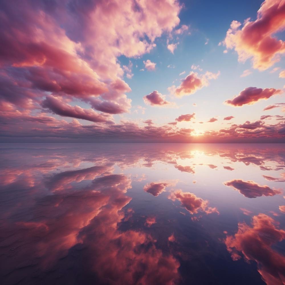 Sunset Reflected In Water