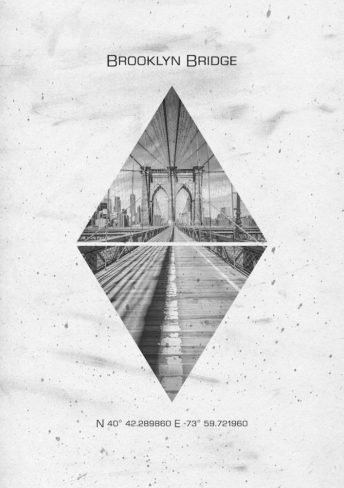 New York City Brooklyn Bridge Coordinates