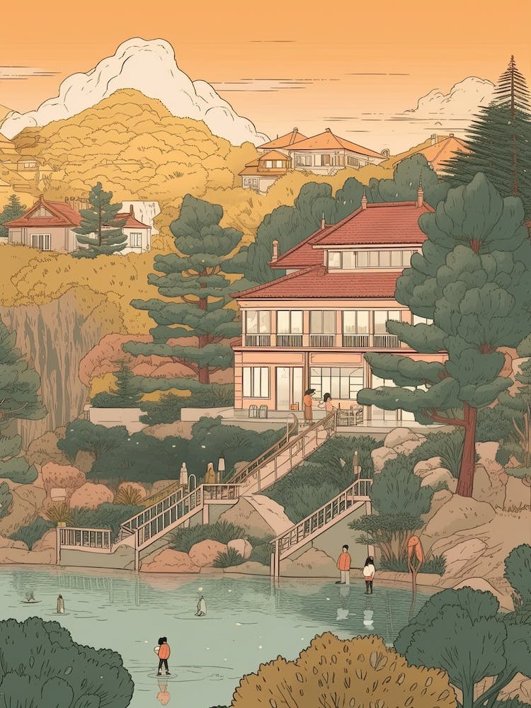 Seoul South Korea Travel Illustration 1