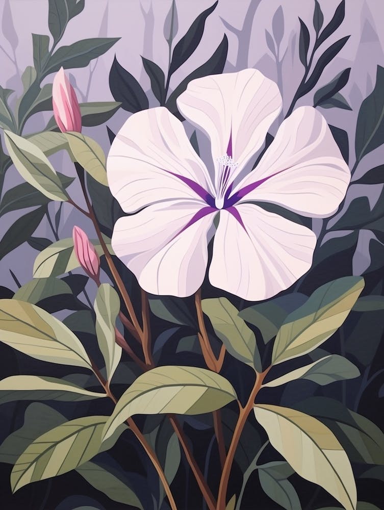 Illustration florale Pervenche 2