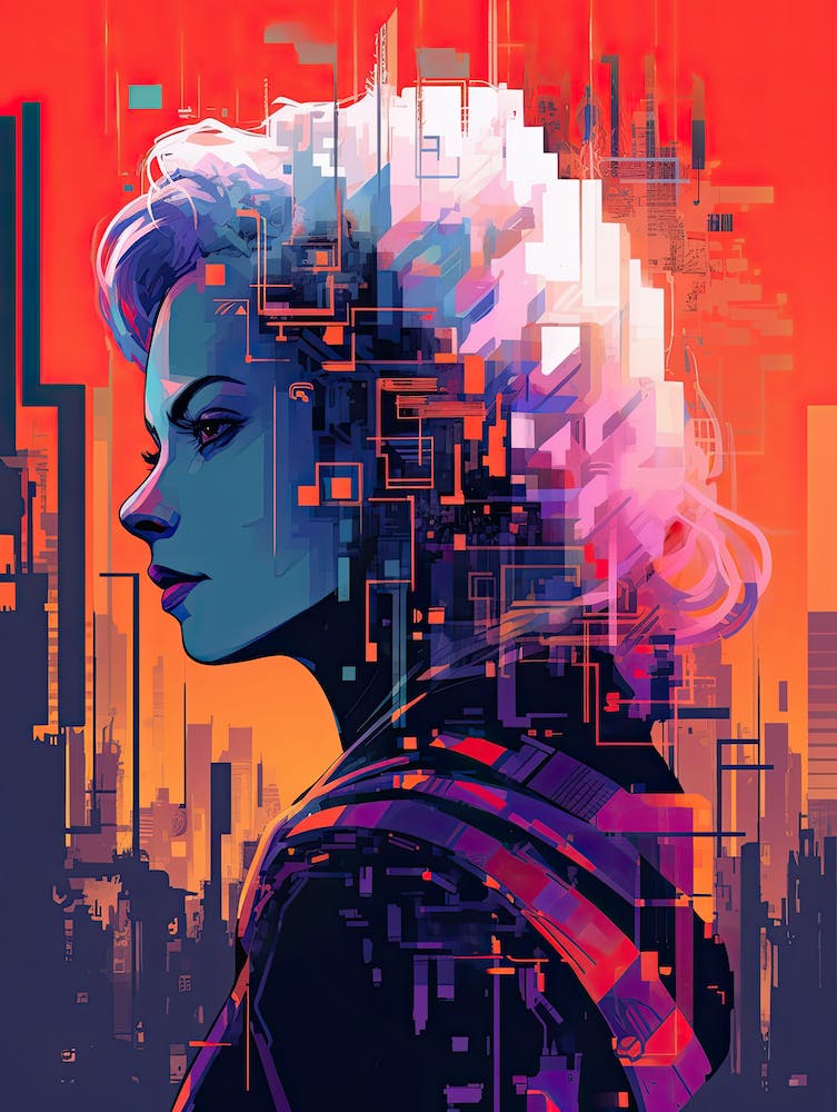 Femme Futuriste Art