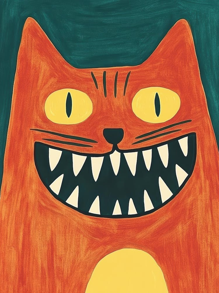 Cat With Teeth