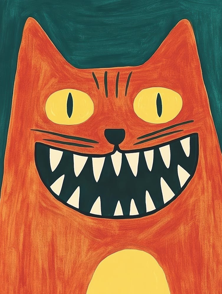 Cat With Teeth