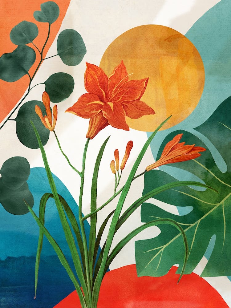 Tropical Summer Abstract Art 5