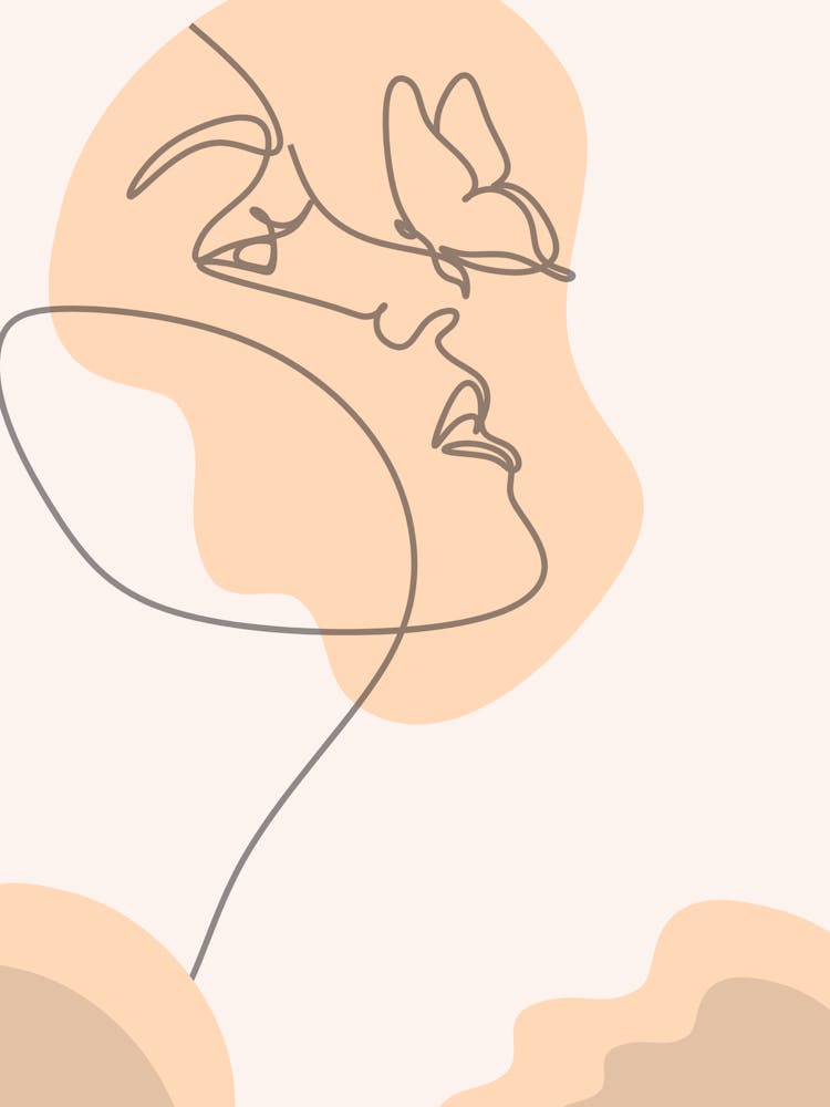 A Woman With A Butterfly