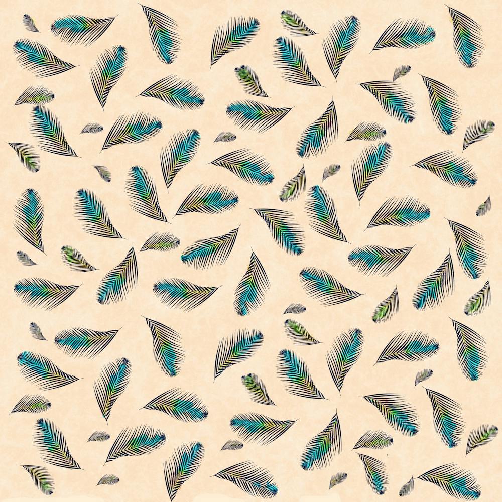 Background Palm Leaves Pattern