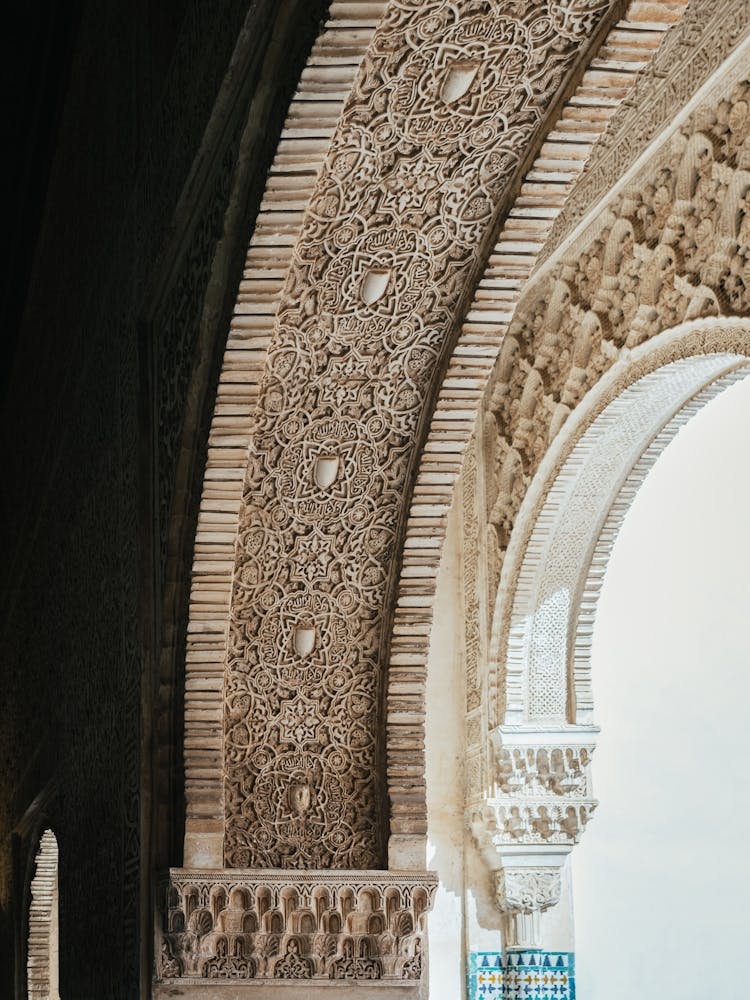 Détails de l'Alhambra, Grenade, Espagne